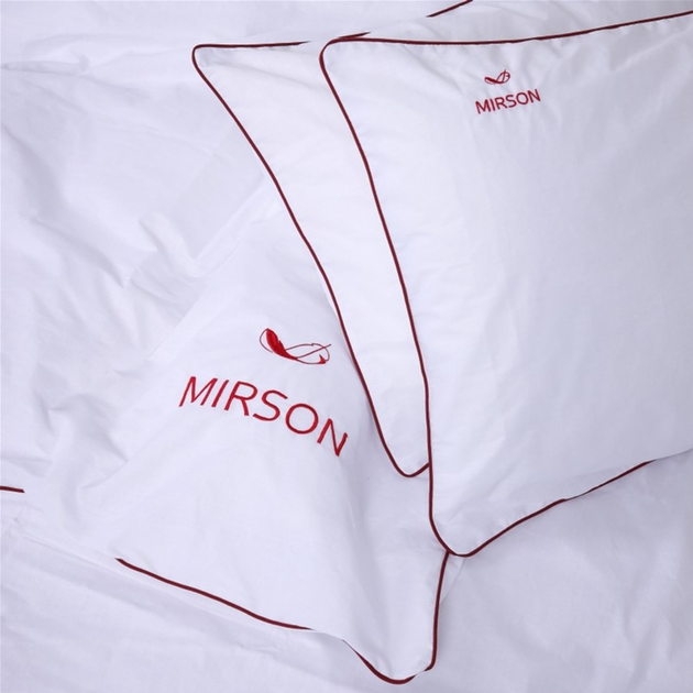 Акція на Комплект постільної білизни MirSon Ranforce Elite Corner 11-2107 "White" 160х220 см від Rozetka