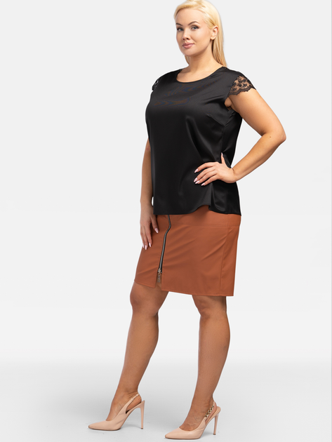 Bluzka damska Karko BA247 54-56 Czarna (5903676136729) - obraz 5