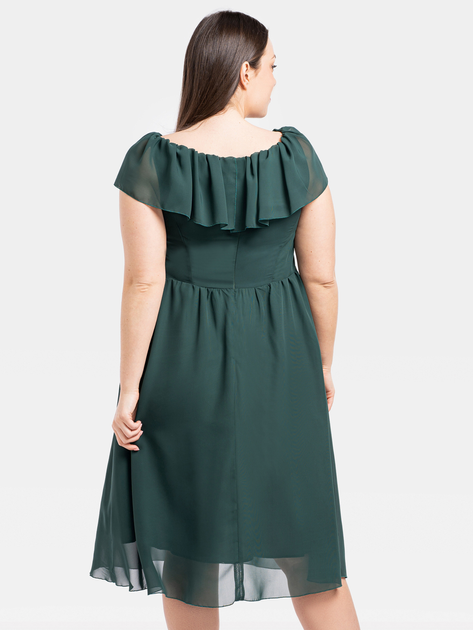 Сукня вечірня міді літня жіноча Karko SB531 42 Зелена (5903676115892) - зображення 2