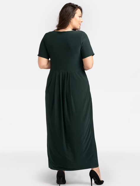 Сукня довга літня жіноча Karko SB534 50/52 Темно-зелена (5903676114154) - зображення 2