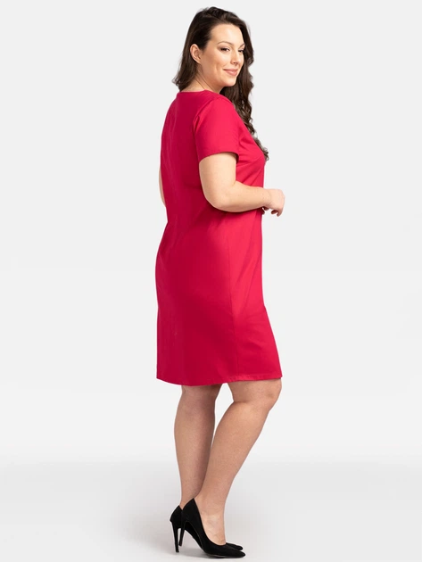 Плаття-футболка міді літнє жіноче Karko SC093 54 Рожеве (5903676191650) - зображення 3