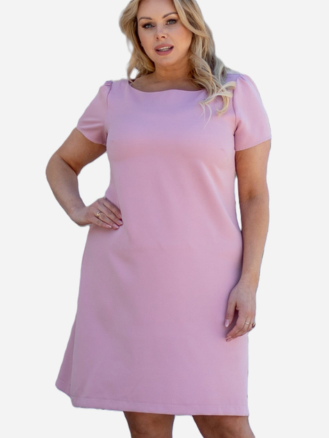 Плаття міді літнє жіноче Karko SB334 54-56 Рожеве (5903676073147) - зображення 1