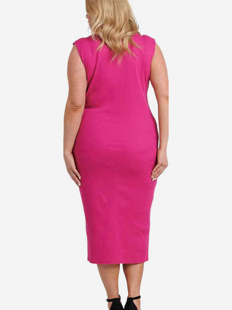 Плаття міді літнє жіноче Karko SB876 42-44 Рожеве (5903676154259) - зображення 2