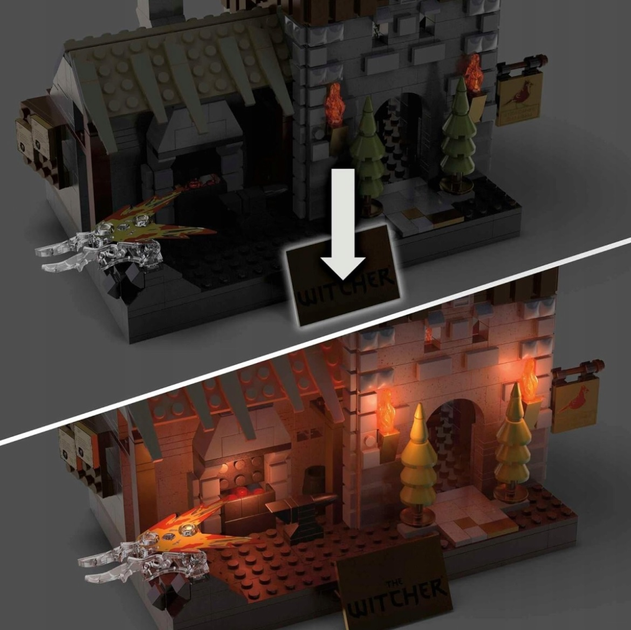 Klocki konstrukcyjne Mega Wiedźmin Geralt Greifjagd 1170 elementów (194735026050) - obraz 7