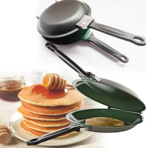 Двухсторонняя сковорода для приготовления блинов и панкейков Pancake Maker - изображение 2