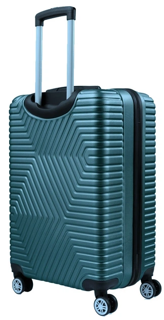 Малый пластиковый чемодан на колесах 45L GD Polo бирюзовый - изображение 2