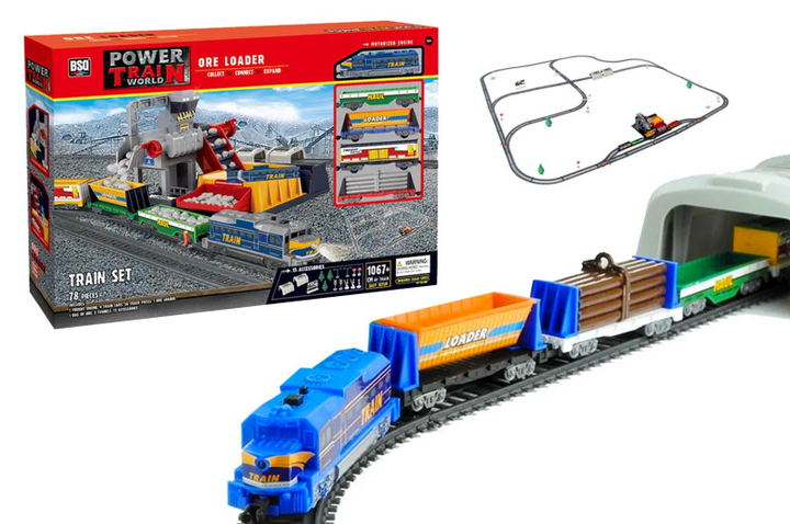 Железная дорога Power Train 2085 со станцией загрузки щебня 1067 см - изображение 2