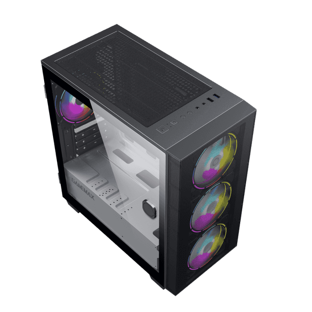 Корпус для пк / корпус для компьютера Gamemax Aero Mini Micro ATX без блока питания front panel with full mesh/V 1.62 PWM+ARGB Hub - изображение 11