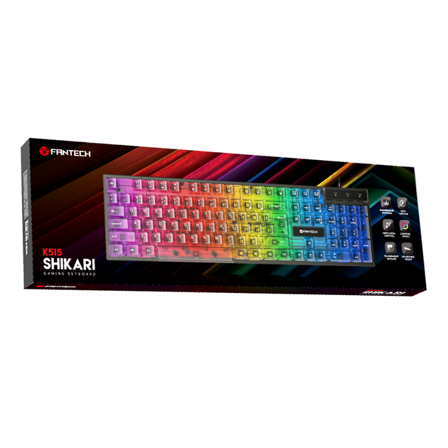 chiruru515です。 Проводная игровая USB клавиатура Fantech Shikari K515, Black