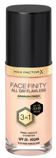 Podkład do twarzy Max Factor Face Finity 3 in 1 Foundation C10 Fair Porcelain 30 ml (3616303999407) - obraz 1
