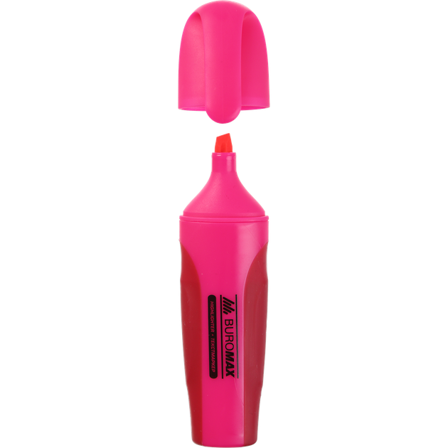 Маркер текстовиділювач Buromax Neon рожевий (BM.8904-10) - Фото 1 Маркер текстовиділювач Buromax Neon рожевий (BM.8904-10) - изображение 1