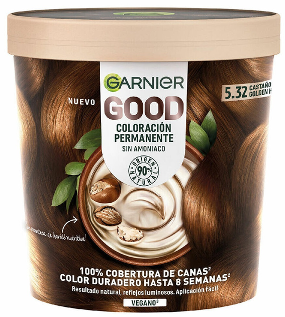 Стійка фарба для волосся Garnier Good 5.32 Chestnut Golden Hour без аміаку 217 мл (3600542574662) - зображення 1