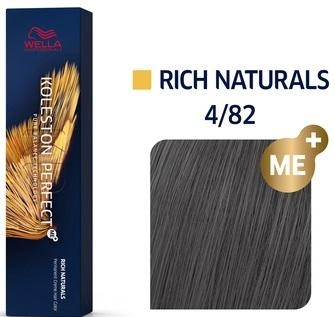 Trwała farba do włosów Wella Professionals Koleston Perfect ME+ Pure Naturals 4.82 Medium Chestnut Pearl Matte 60 ml (4064666585062) - obraz 1