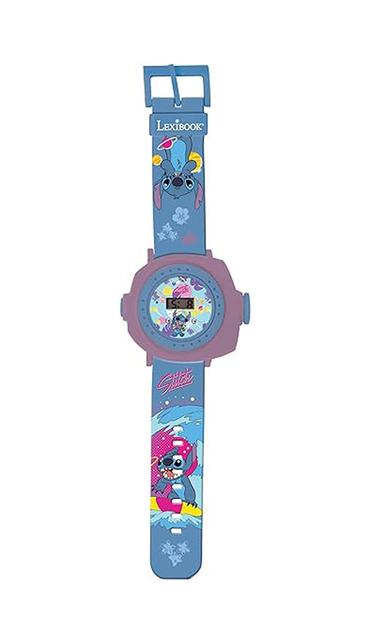 Цифровий проекційний наручний годинник Lexibook Disney Stitch (DMW050D) (3380743100791) - зображення 1