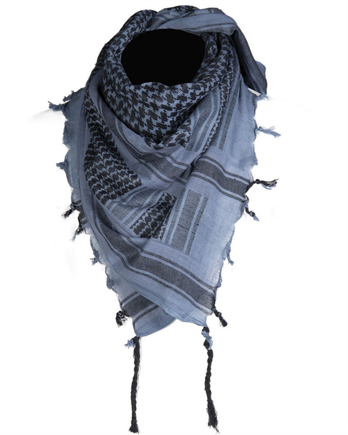 Арафатка шарф-шемаг тактична Mil-Tec Бавовна 110x110см HALSTUCH ′SHEMAGH′ BLAU/SCHWARZ (12619400) - зображення 1
