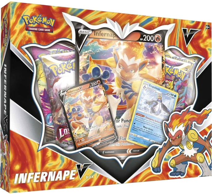 Zestaw kart Pokemon Poke V Box Infernape (0820650851193) - obraz 1