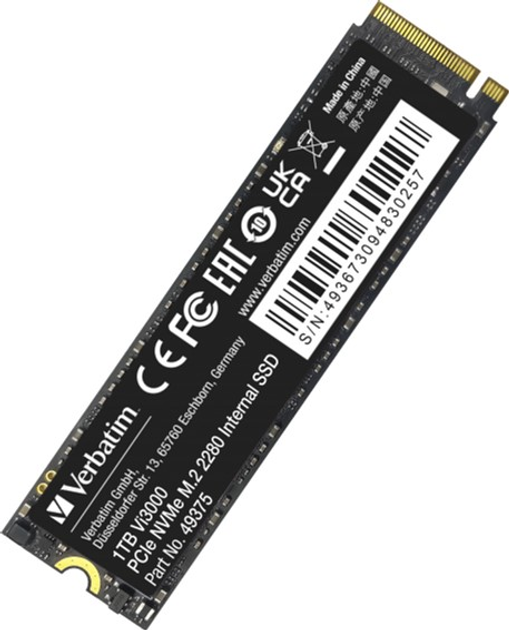 Dysk SSD Verbatim Vi3000 1TB M.2 2280 NVMe PCIe 3.0 x4 3D NAND TLC (0023942493754) - obraz 2