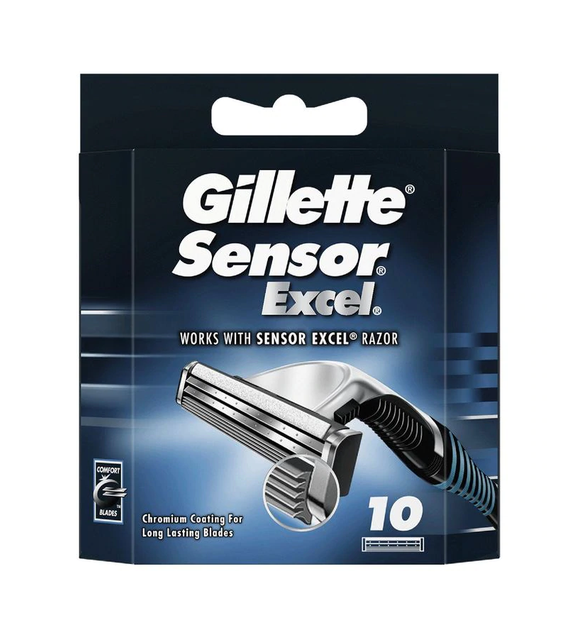 Картридж Gillette "Sensor Excel" (10) - Фото 2 Картридж Gillette "Sensor Excel" (10) - изображение 2