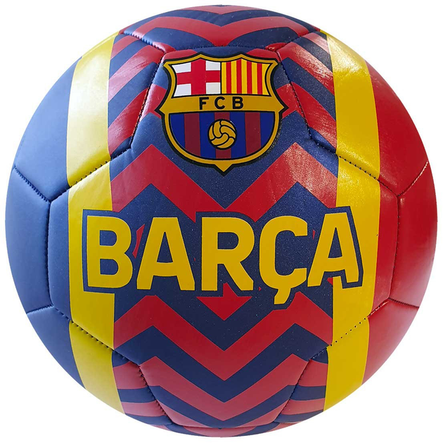 Футбольний м'яч Victoria FC Barcelona ZigZag Розмір 5 (8720153375023) - зображення 1