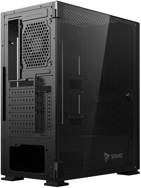 Obudowa Savio Shadow X2 Case Mesh Black - obraz 5