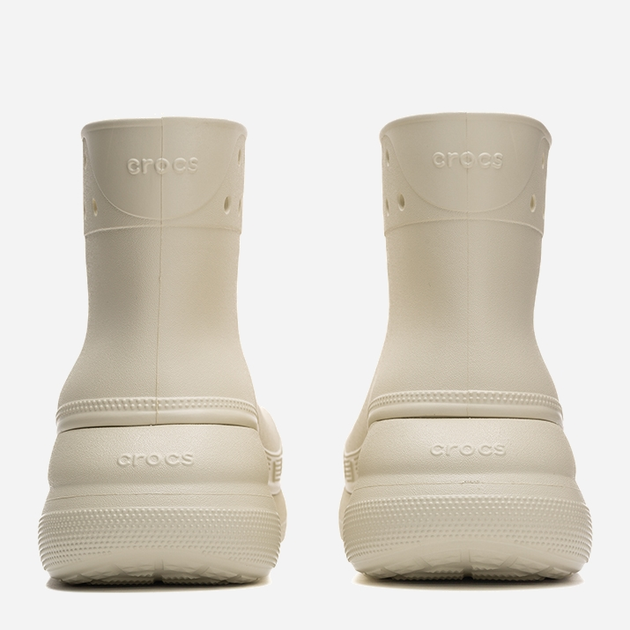 Kalosze damskie krótkie Crocs Classic Crush Rain Boot 207946-BONE 37-38 Kremowe (196265156948) - obraz 6