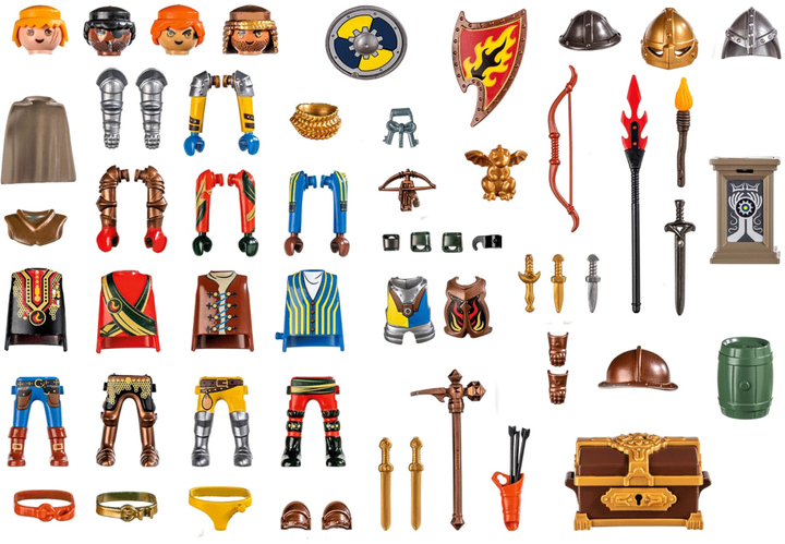 Набір фігурок Playmobil My Knights of Novelmore 45 предметів (4008789714879) - зображення 2