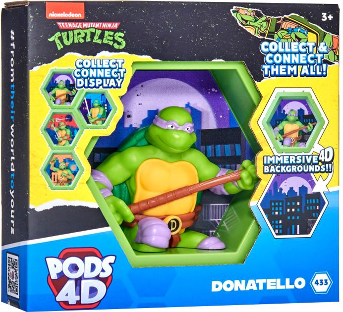 Figurka WOW Pods 4D Teenage Mutant Turtles Donatello 12 x 10.2 cm (5055394026896) - obraz 1