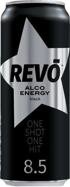 Слабоалкогольний напій Revo Black 8.5% 0.5 л (4820252123069-1) - зображення 1