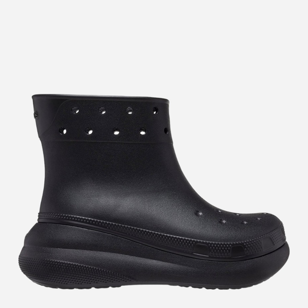 Жіночі гумові чоботи низькі Crocs Classic Crush Rain Boot 207946-BLK 37-38 Чорні (196265156702) - зображення 1