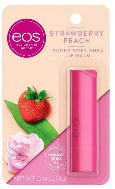 Акція на Бальзам для губ EOS Strawberry Peach 4 г від Rozetka