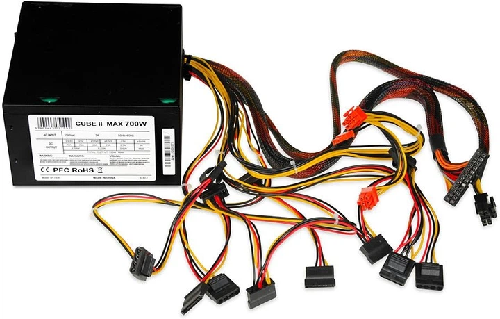 Блок живлення iBOX Cube II 700W Black (ZIC2700W12CMFA) - зображення 5