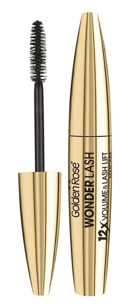 Тушь для ресниц Golden Rose Wonder Lash 12x Volume & Lash Lift Mascara Black, 12 мл - Фото 1 Тушь для ресниц Golden Rose Wonder Lash 12x Volume & Lash Lift Mascara Black, 12 мл - изображение 1