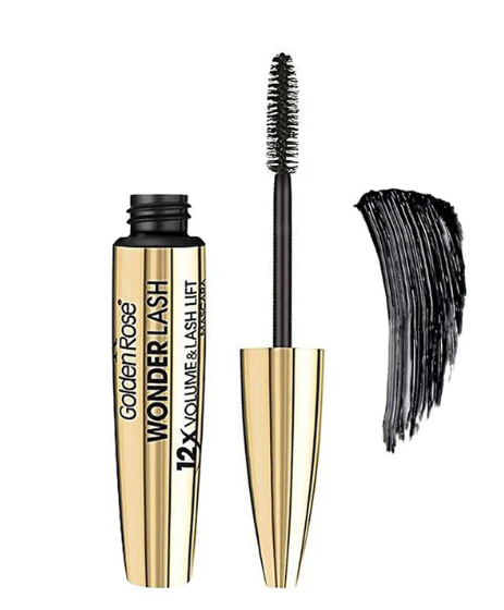 Тушь для ресниц Golden Rose Wonder Lash 12x Volume & Lash Lift Mascara Black, 12 мл - Фото 2 Тушь для ресниц Golden Rose Wonder Lash 12x Volume & Lash Lift Mascara Black, 12 мл - изображение 2