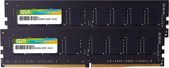 Pamięć Silicon Power DDR4-3200 32768 MB PC4-25600 (Kit of 2x16384) (SP032GBLFU320X22) - obraz 1