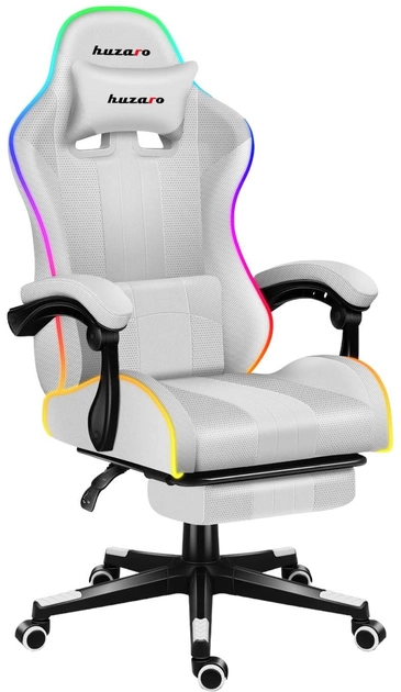 Fotel gamingowy Huzaro Force 4.7 RGB White - obraz 1