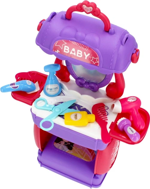 Туалетний столик Mega Creative 3 in 1 Mobile Hair Salon у валізі (5908275188179) - зображення 11