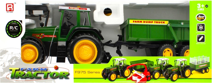 Traktor z przyczepą zdalnie sterowany Mega Creative RC Farm F975 Series (5902012750469) - obraz 1