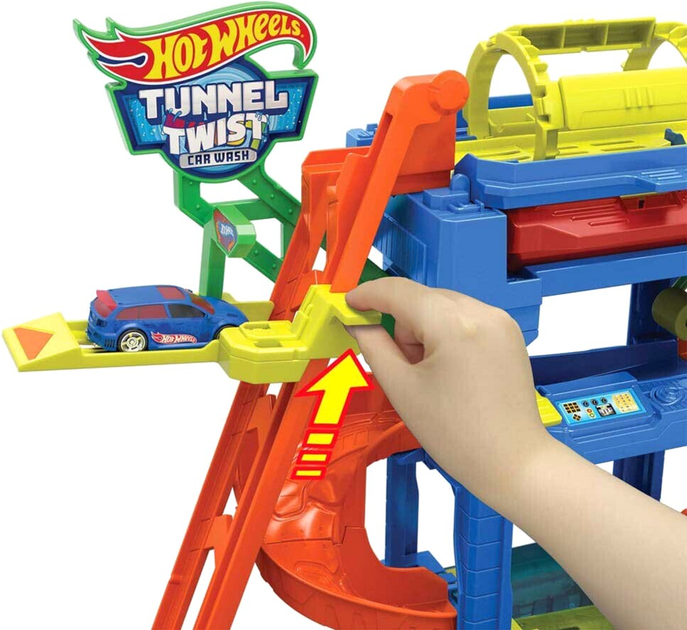 Zestaw do zabawy Hot Wheels Tunnel Twist Car Wash (0194735195114) - obraz 4