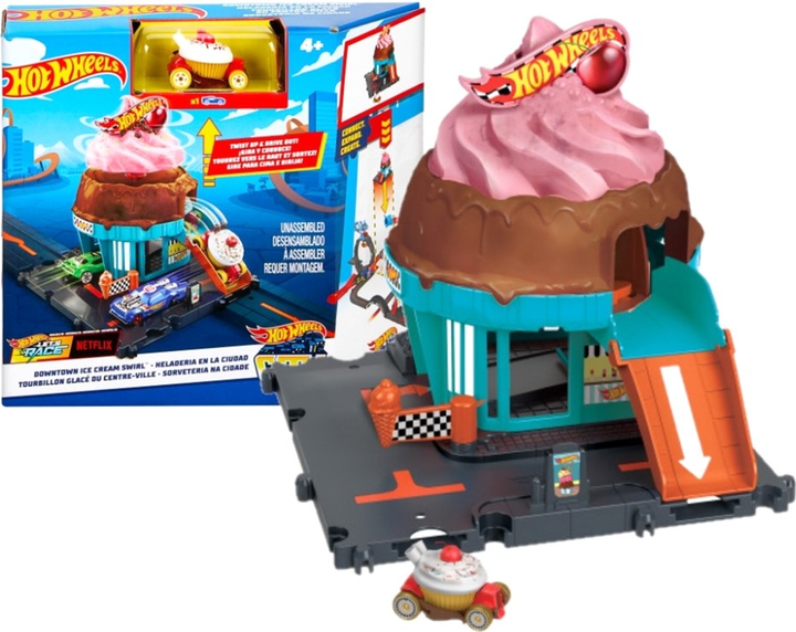 Ігровий набір Hot Wheels City Ice Cream Shop (0194735195077) - зображення 1