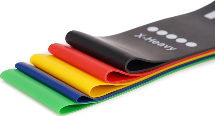 Резинки для фітнесу CorniX Mini Power Band набір 5 шт 1-20 кг (XR-0045) - зображення 3