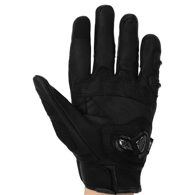 Мотоперчатки MADMOTOR MT-22 (кожа, super fabric, полиэстер, размер XL, цвет черный) - изображение 3