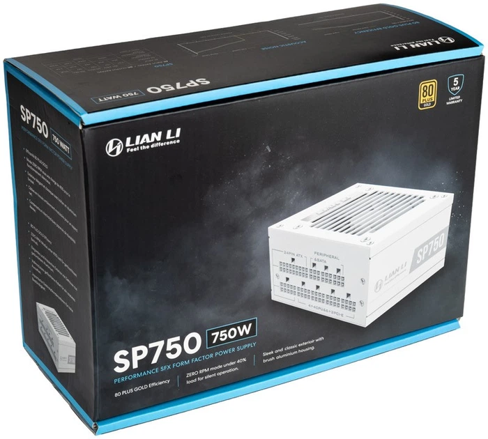 Блок питания Lian Li SP750W SFX 80 Plus Gold 750W White