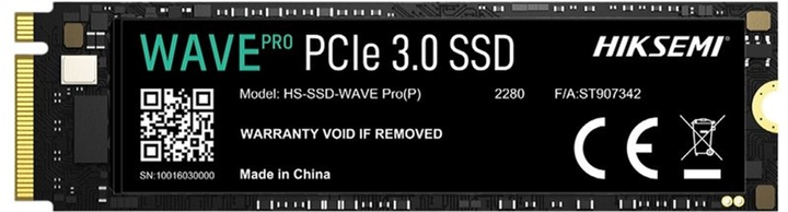 Dysk SSD Hiksemi WAVE Pro(P) 1TB M.2 2280 NVMe PCIe 3.0 x4 3D TLC (HS-SSD-WAVE Pro(P)(STD)/1024G/PCIE3/WW) - obraz 1