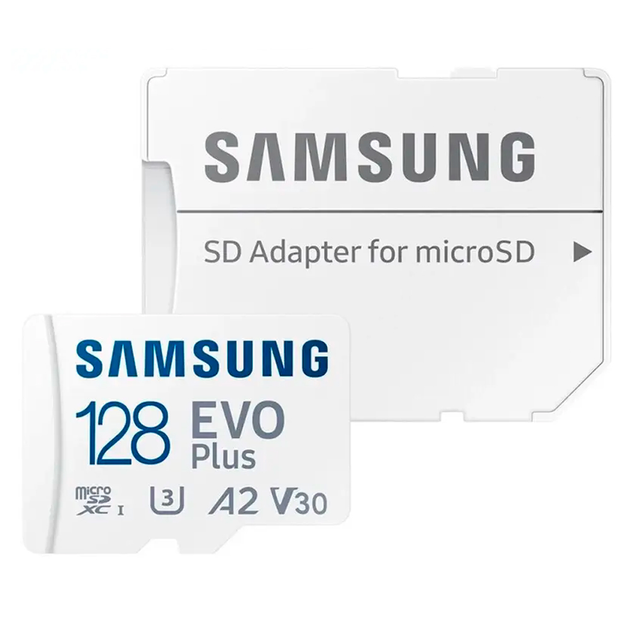 Карта памяти Без бренда EVO Plus 128 Гб microSD и SD адаптер (SG-128 Гб) Красный (1010-435-01) - изображение 2