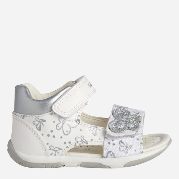 Дитячі сандалії для дівчинки Geox B250YC0BCAW-C0007 22 Білий/Срібний (8050036463258) - зображення 1