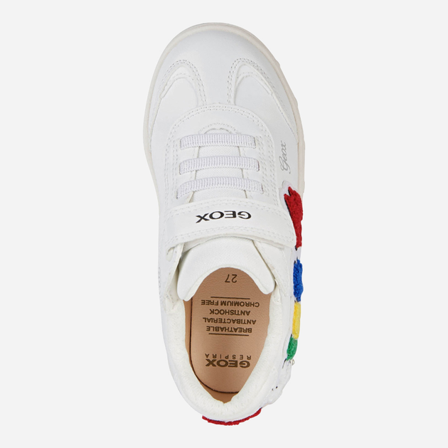 Sneakersy dla dziewczynki Geox J268WC000BC-C0050 31 Białe (8050036809742) - obraz 4