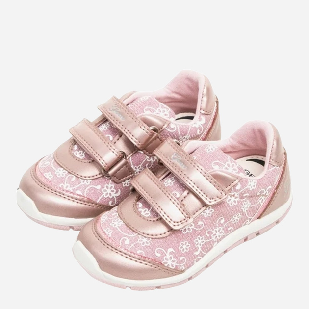 Дитячі кросівки для дівчинки Geox B8233A0EWNF-C8004 25 Рожеві (8058279135468) - зображення 2