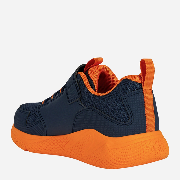 Buty sportowe chłopięce Geox J26GBA0CE14-C0659 35 Granatowy/Pomarańczowy (8050036982872) - obraz 3