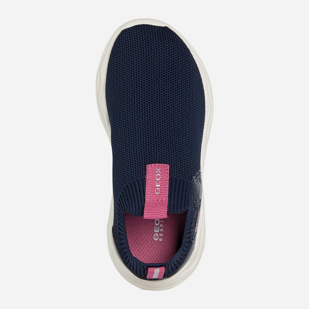 Buty sportowe dla dziewczynki świecące LED Geox J35GUB06KBC-C4268 28 Granatowe (8056206076853) - obraz 4
