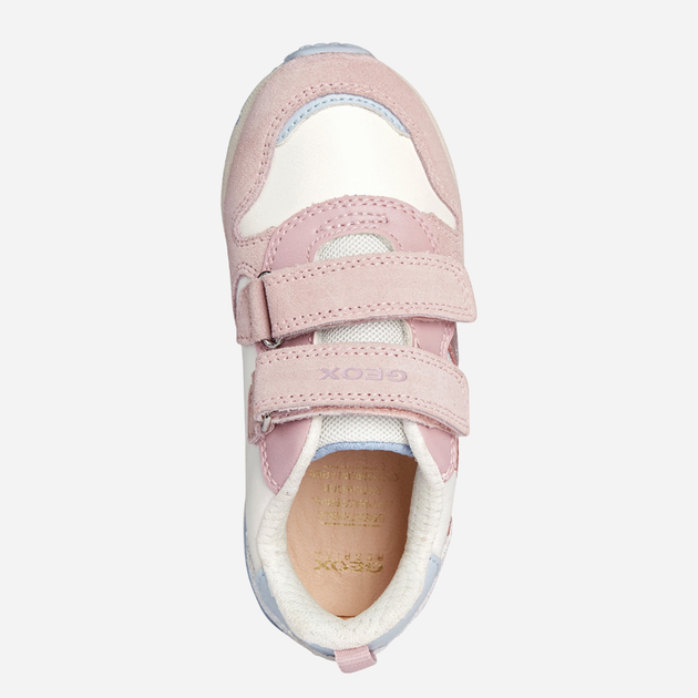 Buty sportowe dla dziewczynki Geox J35GZD022FU-C0674 29 Biały/Różowy (8056206079342) - obraz 4